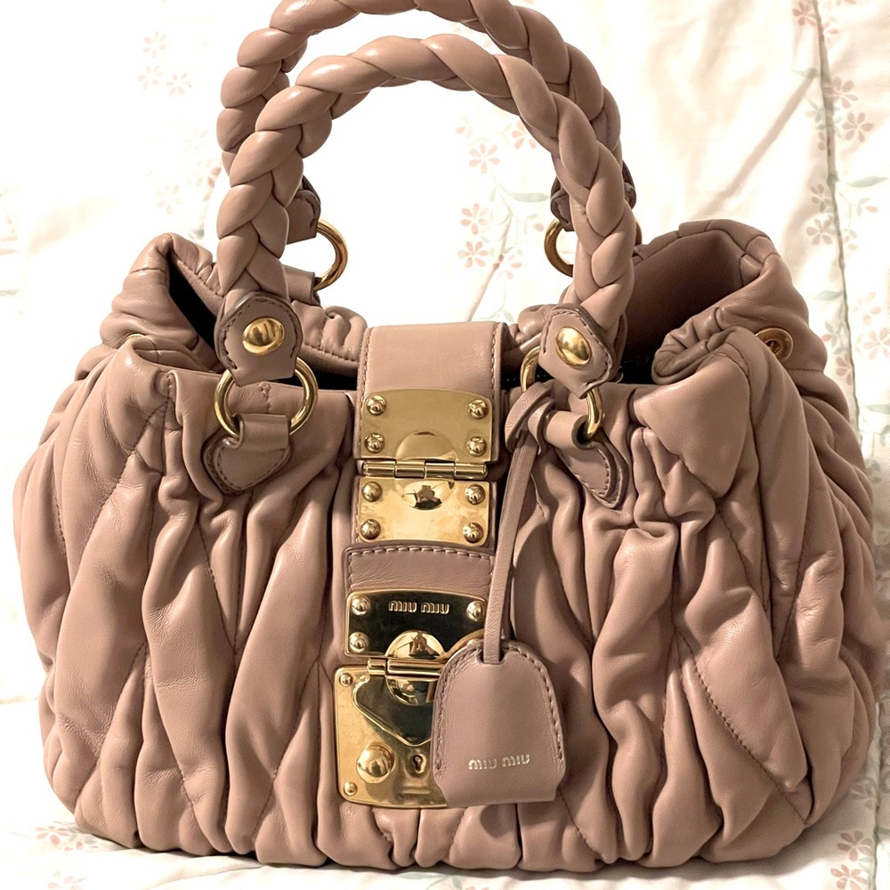 Miu Miu Matellase satchel with strap
